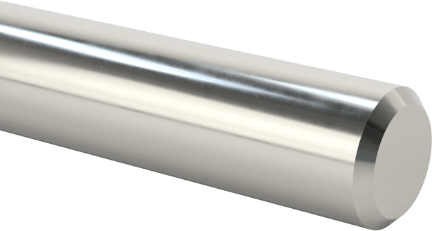 Doğrusal Hareket Mili, 17-4 PH Paslanmaz Çelik, 1/8" Çap, 4" Uzunluk