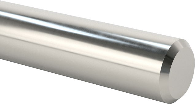 Doğrusal Hareket Mili, 17-4 PH Paslanmaz Çelik, 5/32" Çap, 4" Uzunluk