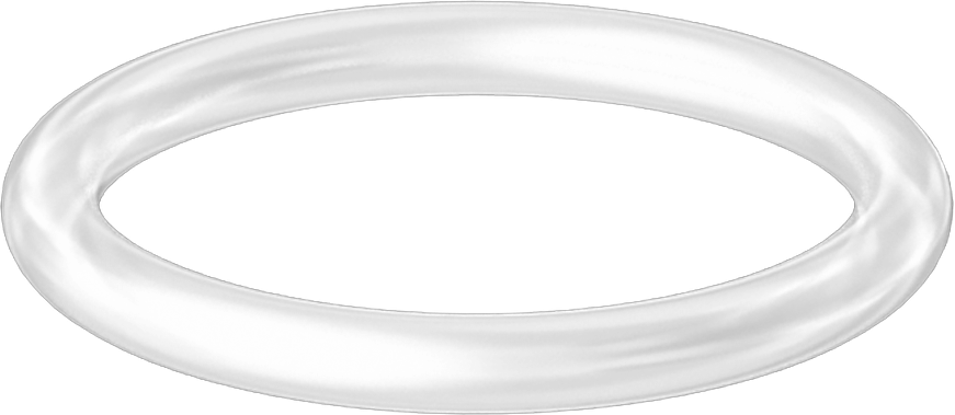 Yüksek Sıcaklık Temiz Oda Silikon O-Ring, 3/32 Kesirli Genişlik, Dash No. 117