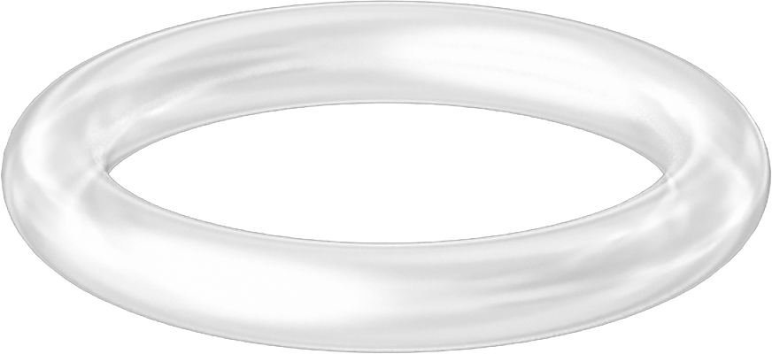 Yüksek Sıcaklık Temiz Oda Silikon O-Ring, 1/8 Kesirli Genişlik, Dash No. 210