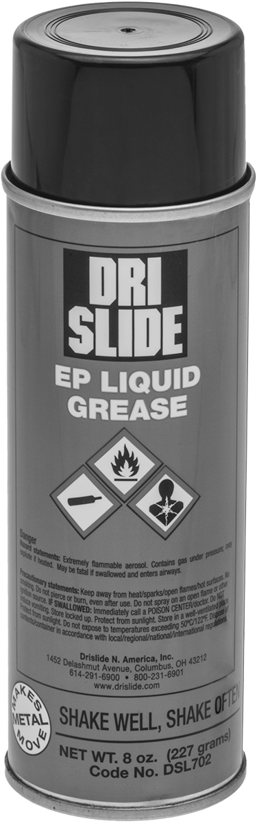 Kuru Film Yağlayıcı, Dri Slide EP Sıvı Gres, 8 oz. Aerosol Kutu