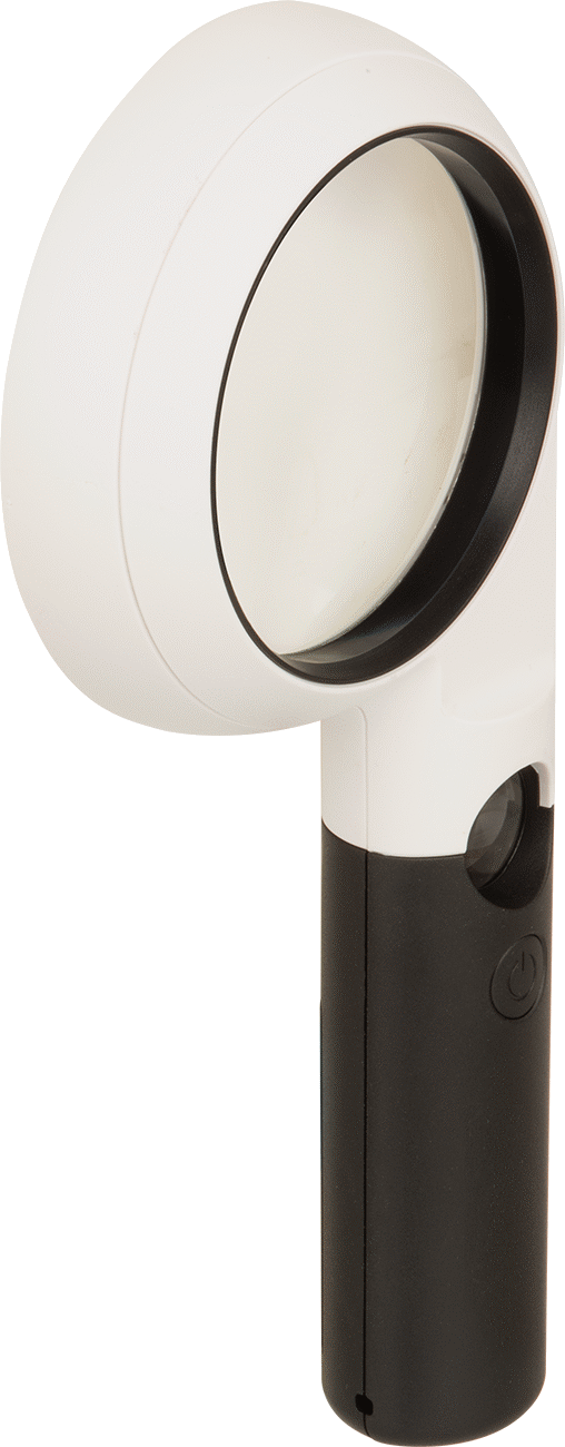 Aydınlatmalı Büyüteci, LED, 2 Lens, 5x ve 20x Büyütme
