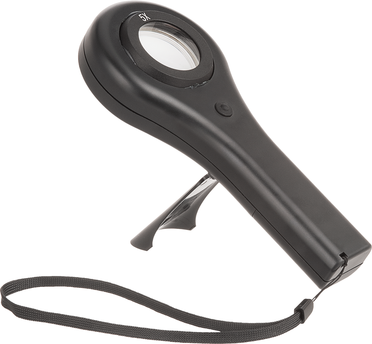 Aydınlatmalı Büyüteci, LED, 5x Büyütme, 1-3/8" Çaplı Lens