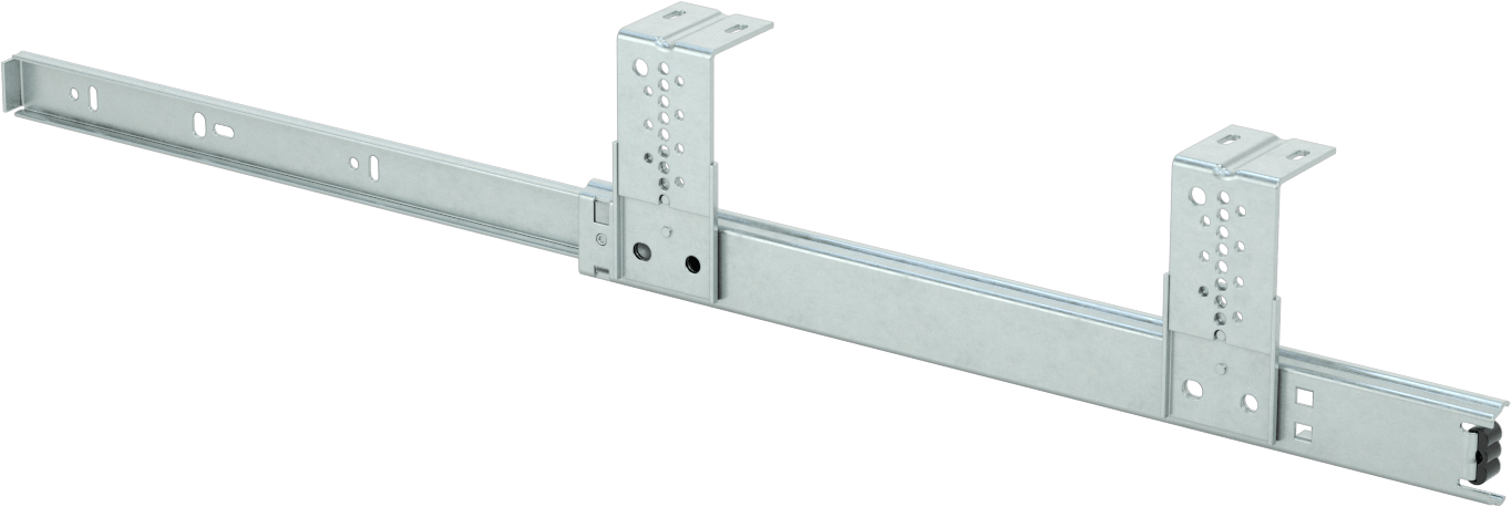 Tezgah Altı Çekmece Kılavuzları, 13-3/4" Kapalı Uzunluk