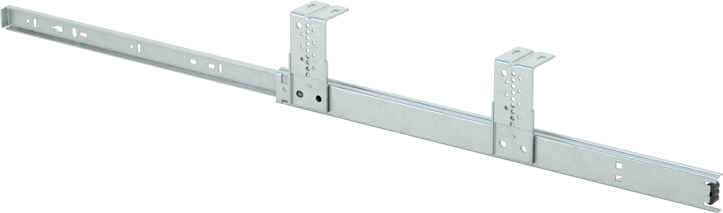 Tezgah Altı Çekmece Kılavuzları, 17-3/4" Kapalı Uzunluk