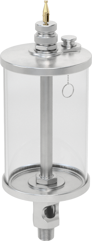 Akış Ayar Valfli Yağ Dağıtıcı, Maksimum 160°F, 3/8 NPTF Erkek Çıkış, 12 FL oz Kapasite