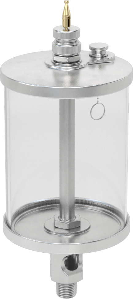 Akış Ayar Valfli Yağ Dağıtıcı, Maksimum 160°F, 3/8 NPTF Erkek Çıkış, 16 FL oz Kapasite