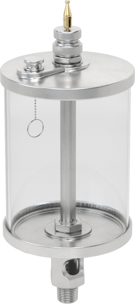 Akış Ayar Valfli Yağ Dağıtıcı, Maksimum 160°F, 3/8 NPTF Erkek Çıkış, 16 FL oz Kapasite