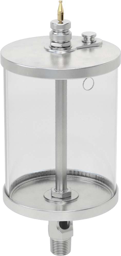 Akış Ayar Valfli Yağ Dağıtıcı, Maksimum 160°F, 1/2 NPTF Erkek Çıkış, 1 qt. Kapasite