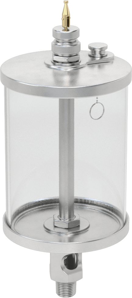 Akış Ayar Valfli Yağ Dağıtıcı, Maksimum 250°F, 3/8 NPTF Erkek Çıkış, 16 FL oz Kapasite