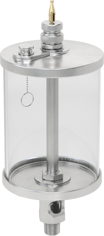 Akış Ayar Valfli Yağ Dağıtıcı, Maksimum 250°F, 3/8 NPTF Erkek Çıkış, 16 FL oz Kapasite