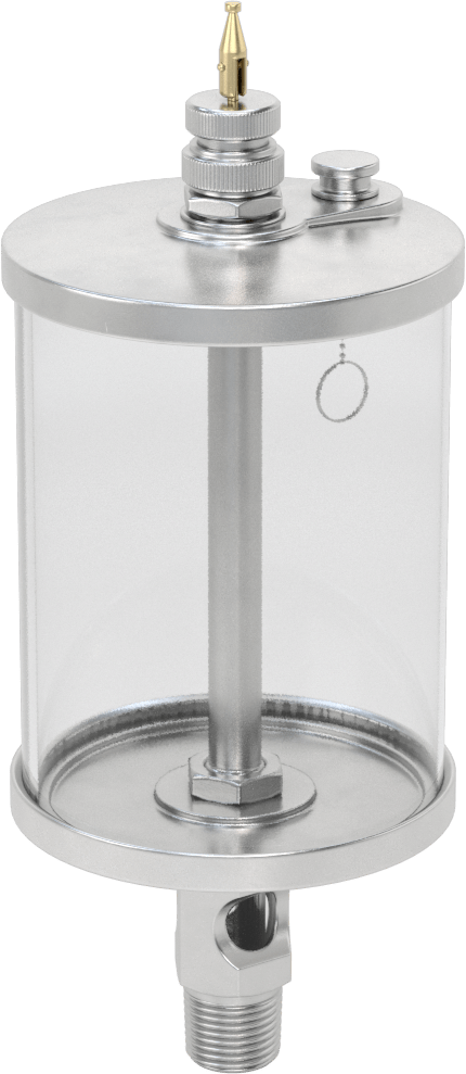 Akış Ayar Valfli Yağ Dağıtıcı, Maksimum 250°F, 1/2 NPTF Erkek Çıkış, 16 FL oz Kapasite