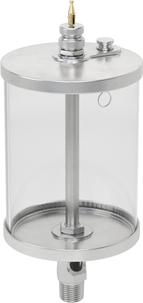 Akış Ayar Valfli Yağ Dağıtıcı, Maksimum 250°F, 1/2 NPTF Erkek Çıkış, 1 qt. Kapasite