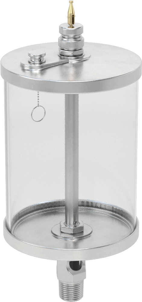 Akış Ayar Valfli Yağ Dağıtıcı, Maksimum 250°F, 1/2 NPTF Erkek Çıkış, 1 qt. Kapasite