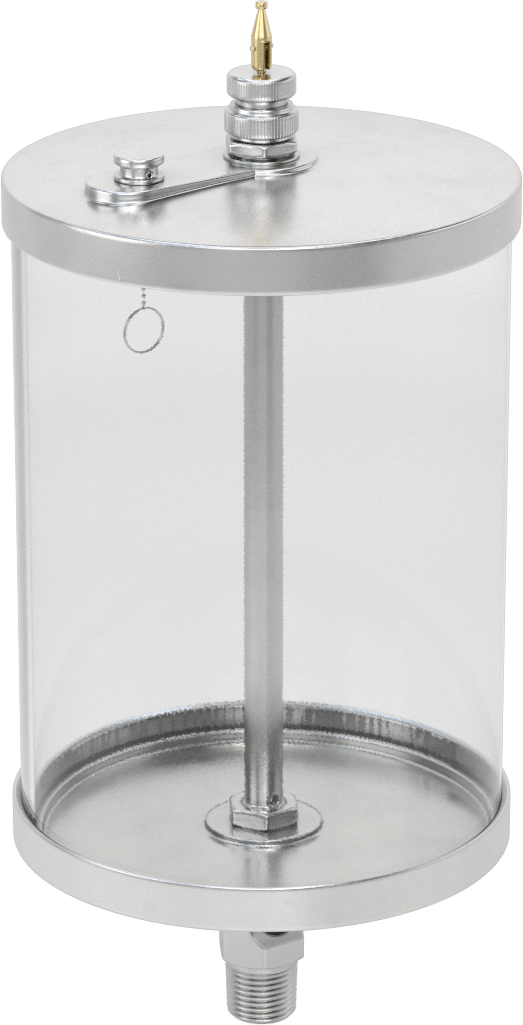 Akış Ayar Valfli Yağ Dağıtıcı, Maksimum 250°F, 1/2 NPTF Erkek Çıkış, 2 qt. Kapasite