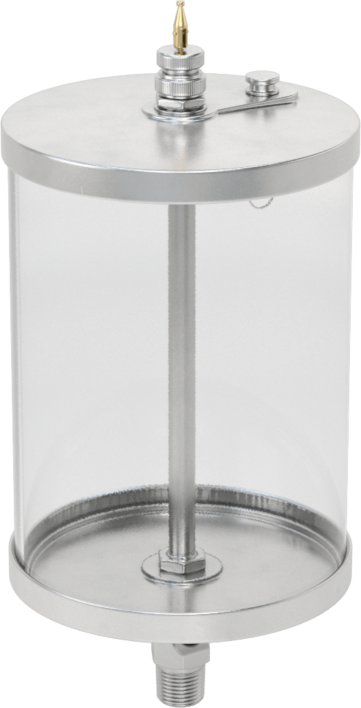 Akış Ayar Valfli Yağ Dağıtıcı, Maksimum 250°F, 1/2 NPTF Erkek Çıkış, 2 qt. Kapasite