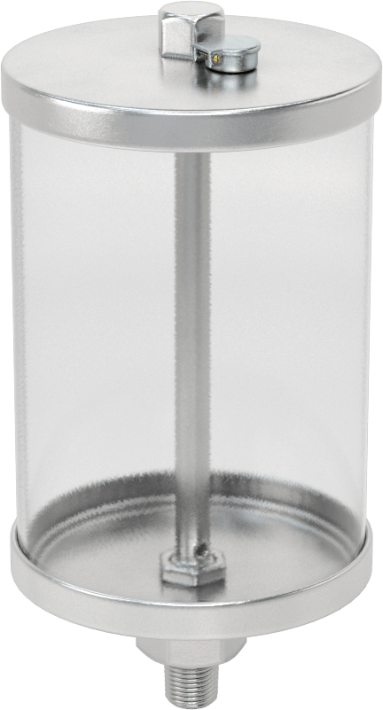 140 Derece Maksimum Sıcaklık Yağ Haznesi, 1/8 NPTF Erkek Çıkış, 8 FL oz Kapasite