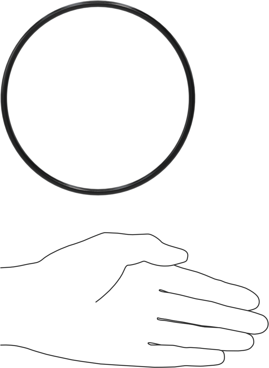 Yağa Dayanıklı Buna-N O-Ringler, 4,5 mm Genişlik