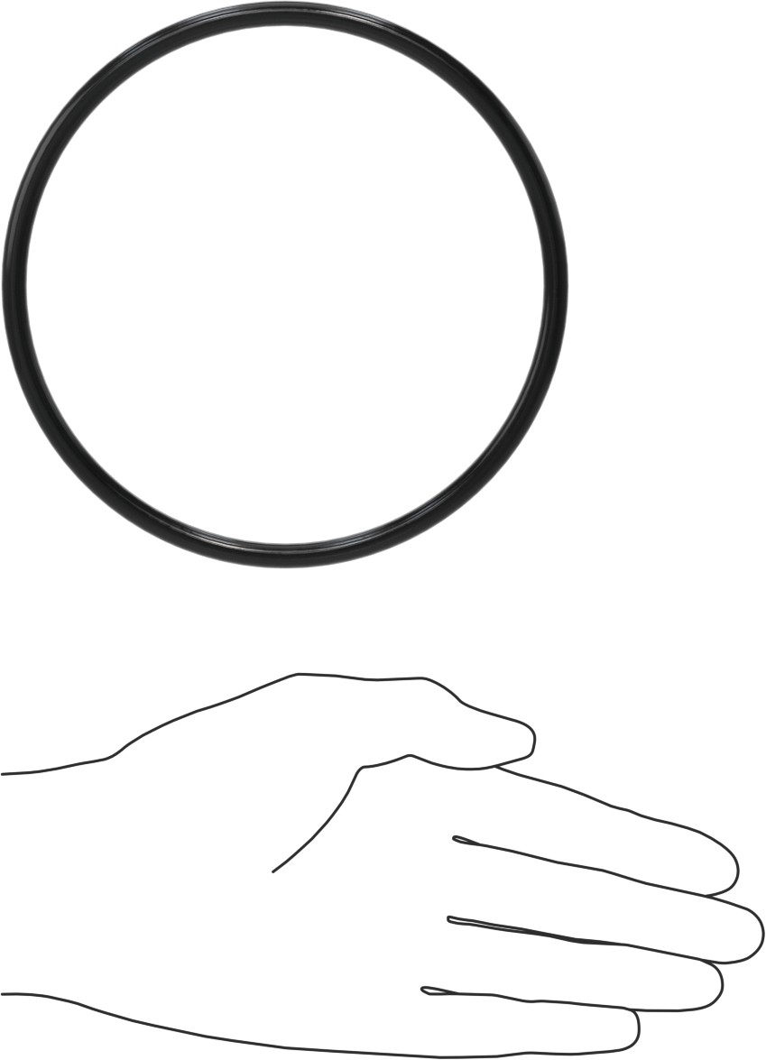 Yağa Dayanıklı Buna-N O-Ringler, 6 mm Genişlik