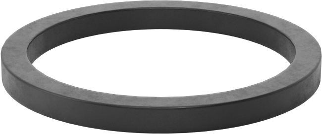 Kimyasallara Dayanıklı Viton® Floroelastomer O-Ring, Kare Profil, 3/32 Kesirli Genişlik, Dash No. 121