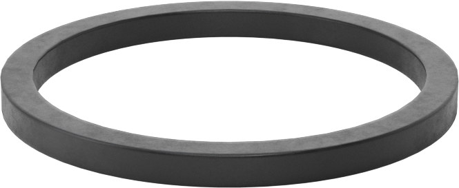 Kimyasallara Dayanıklı Viton® Floroelastomer O-Ring, Kare Profil, 3/32 Kesirli Genişlik, Dash No. 124