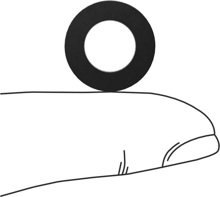 Kimyasallara Dayanıklı Viton® Floroelastomer O-Ring, Kare Profil, 1/8 Kesirli Genişlik, Dash No. 204
