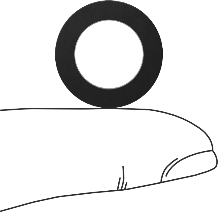 Kimyasallara Dayanıklı Viton® Floroelastomer O-Ring, Kare Profil, 1/8 Kesirli Genişlik, Dash No. 206