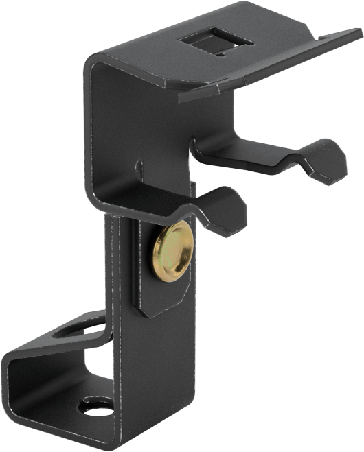 Dişli Çubuk için Presle Takılan Kiriş Kelepçesi, 1/4“-20 Çubuk Boyutu ve 9/16”- 3/4" Kiriş Kalınlığı için