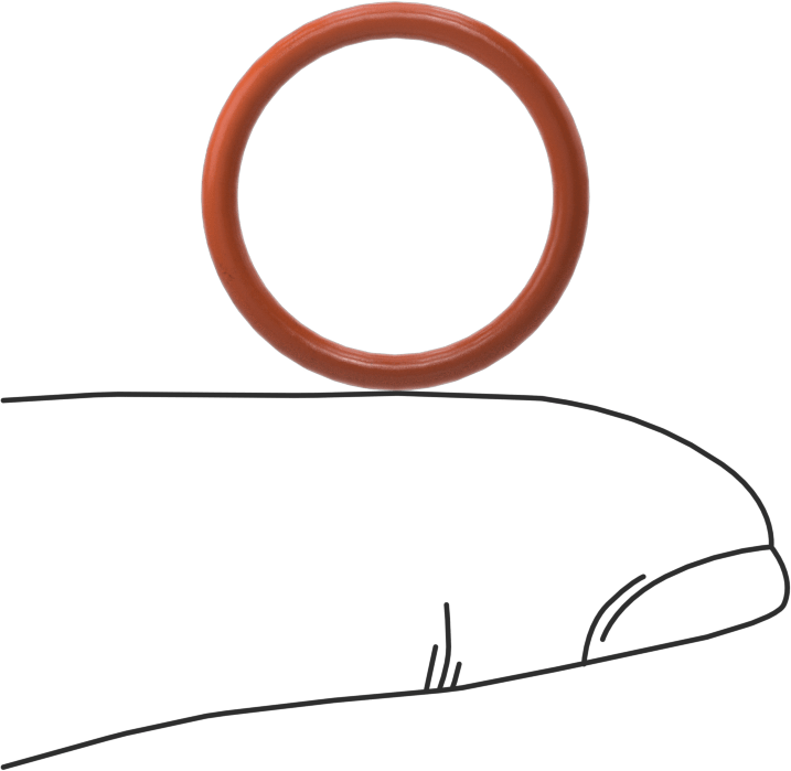 Yüksek Sıcaklık Yumuşak Silikon O-Ring, 1/16 Kesirli Genişlik, Dash Numarası 016