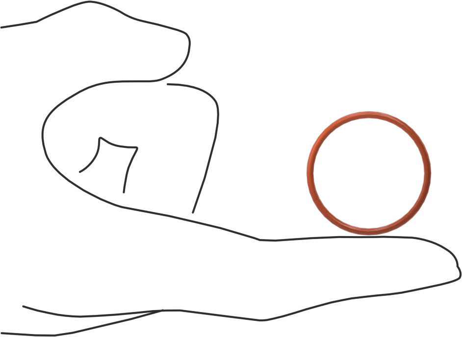 Yüksek Sıcaklık Yumuşak Silikon O-Ring, 1/16 Kesirli Genişlik, Dash Numarası 024