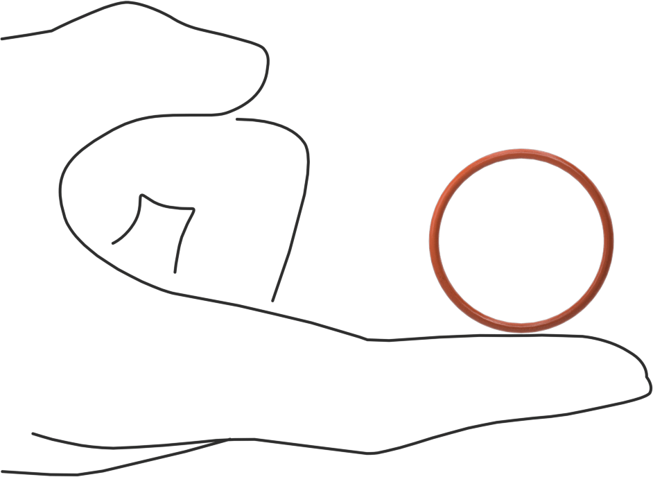Yüksek Sıcaklık Yumuşak Silikon O-Ring, 1/16 Kesirli Genişlik, Dash No. 025