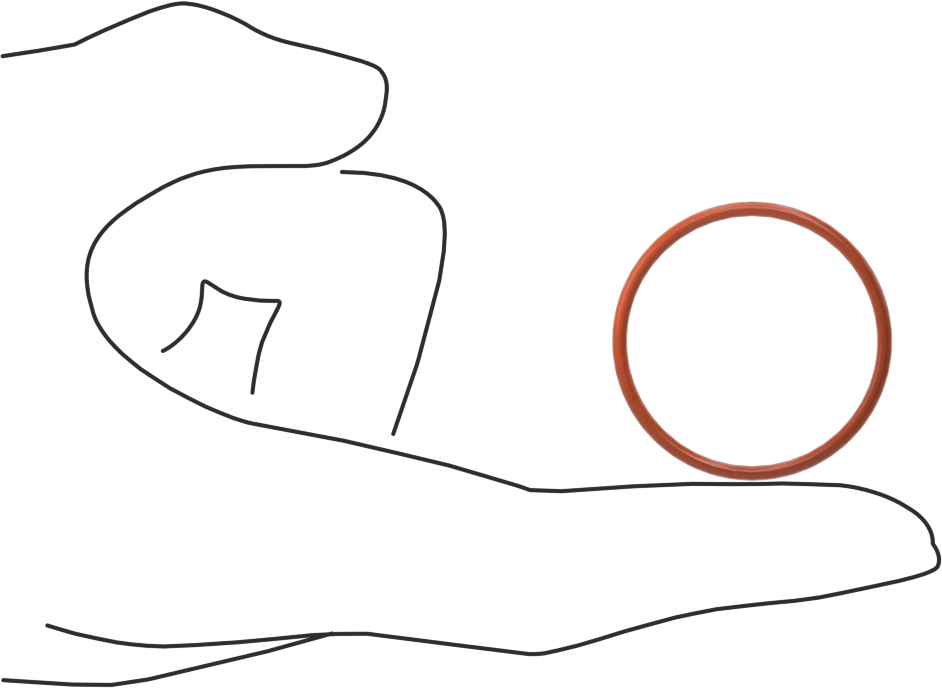 Yüksek Sıcaklık Yumuşak Silikon O-Ring, 1/16 Kesirli Genişlik, Dash No. 026