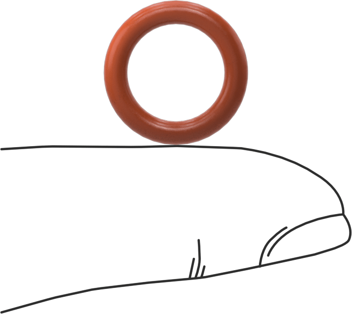 Yüksek Sıcaklık Yumuşak Silikon O-Ring, 3/32 Kesirli Genişlik, Dash No. 111