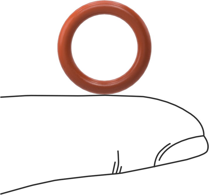 Yüksek Sıcaklık Yumuşak Silikon O-Ring, 3/32 Kesirli Genişlik, Dash No. 112