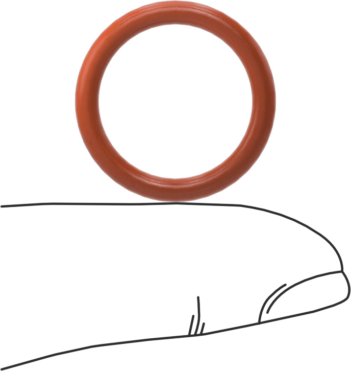 Yüksek Sıcaklık Yumuşak Silikon O-Ring, 3/32 Kesirli Genişlik, Dash No. 115