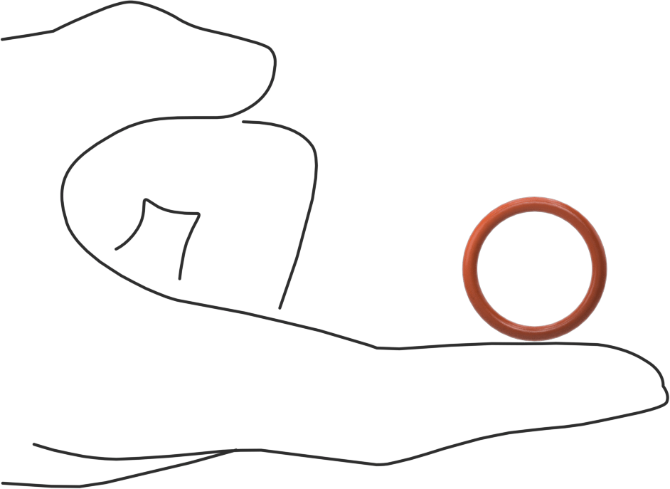Yüksek Sıcaklık Yumuşak Silikon O-Ring, 3/32 Kesirli Genişlik, Dash No. 117