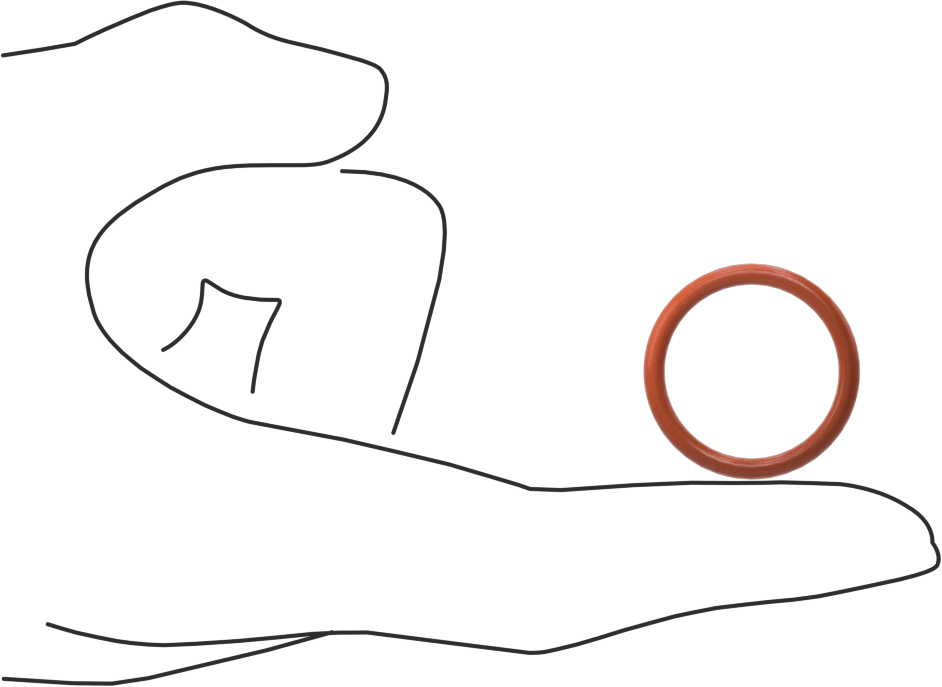 Yüksek Sıcaklık Yumuşak Silikon O-Ring, 3/32 Kesirli Genişlik, Dash Numarası 118
