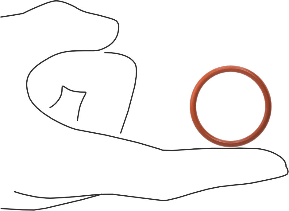 Yüksek Sıcaklık Yumuşak Silikon O-Ring, 3/32 Kesirli Genişlik, Dash No. 122