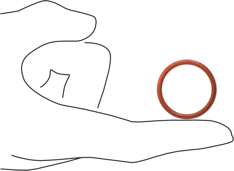 Yüksek Sıcaklık Yumuşak Silikon O-Ring, 3/32 Kesirli Genişlik, Dash No. 120