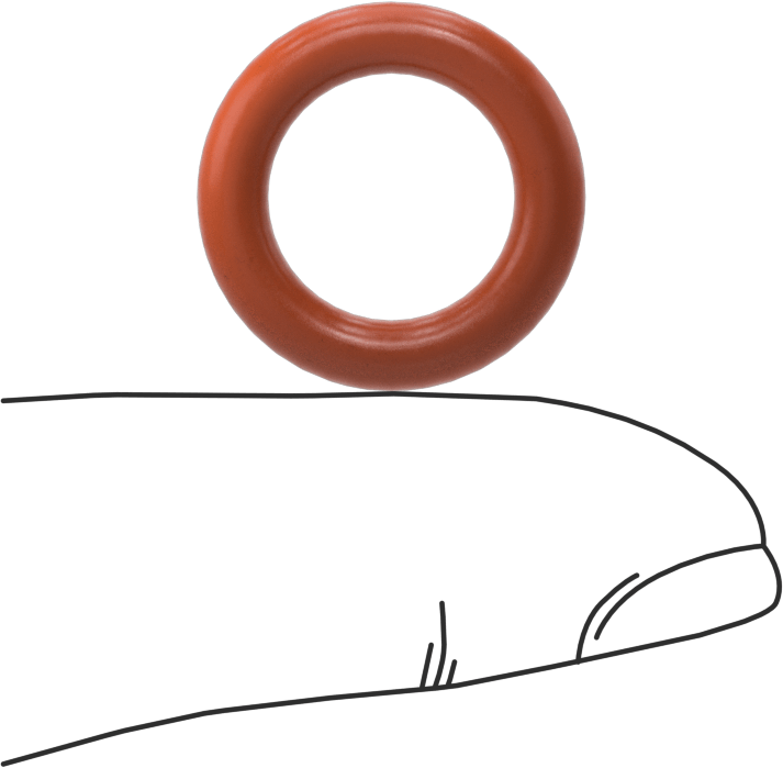 Yüksek Sıcaklık Yumuşak Silikon O-Ring, 1/8 Kesirli Genişlik, Dash No. 206