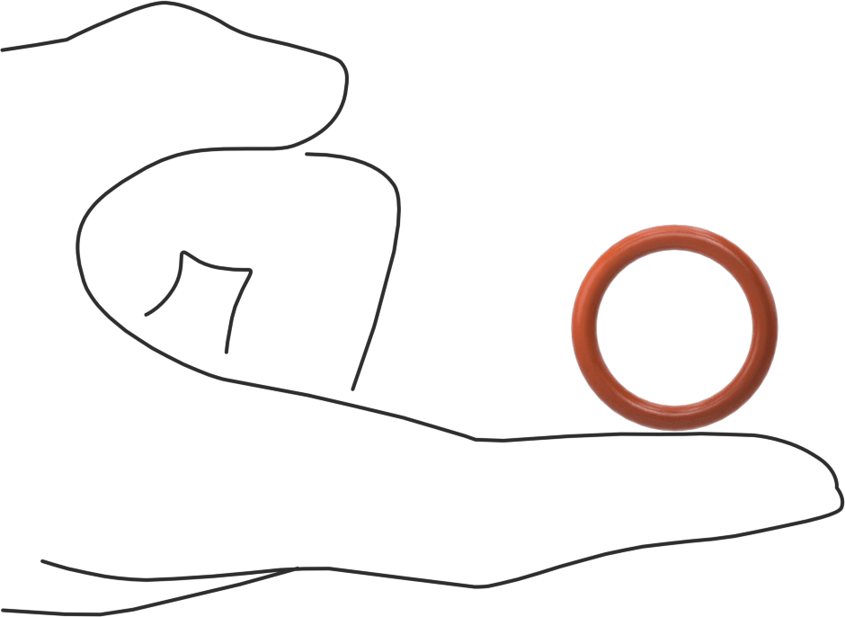 Yüksek Sıcaklık Yumuşak Silikon O-Ring, 1/8 Kesirli Genişlik, Dash No. 212