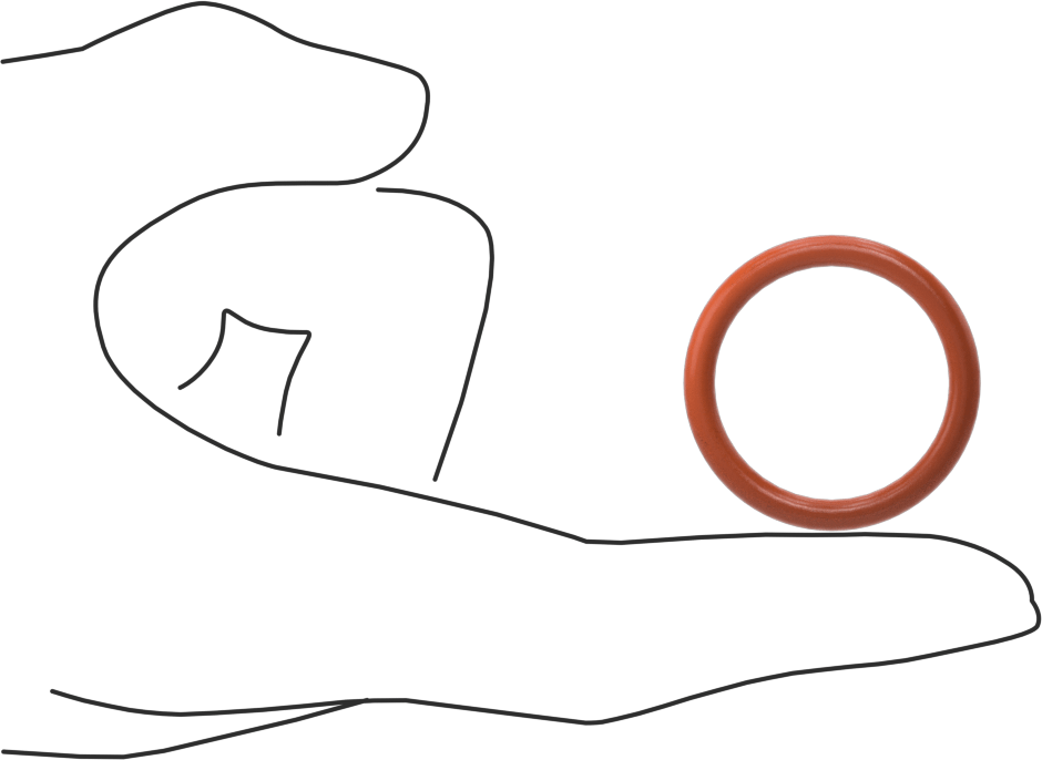 Yüksek Sıcaklık Yumuşak Silikon O-Ring, 1/8 Kesirli Genişlik, Dash No. 215