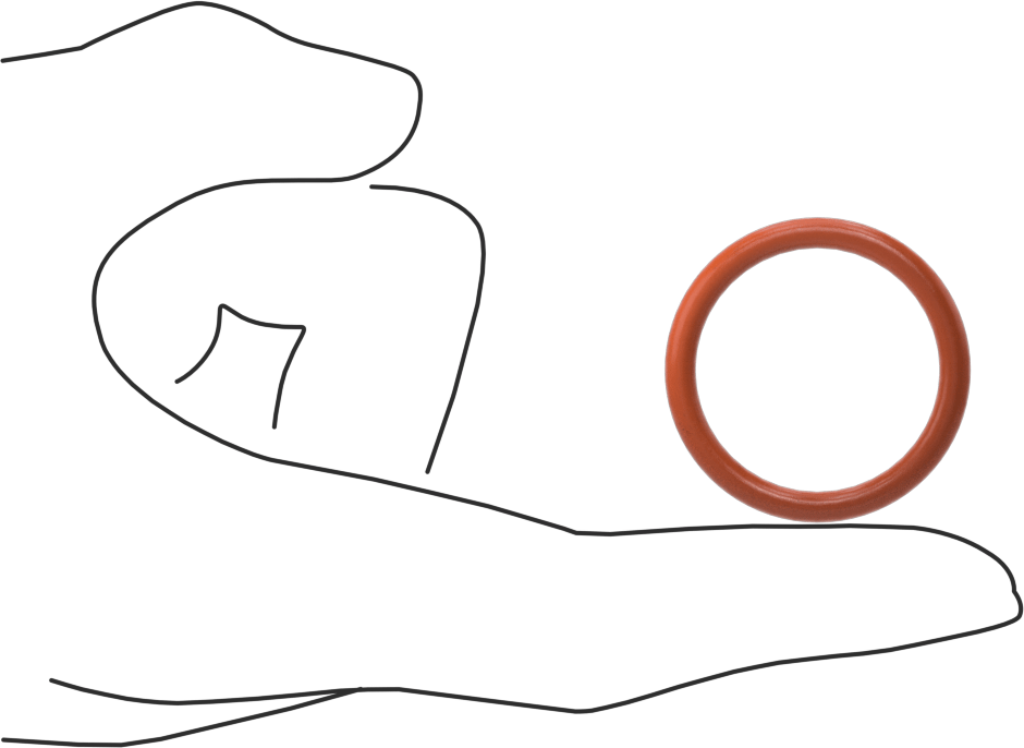Yüksek Sıcaklık Yumuşak Silikon O-Ring, 1/8 Kesirli Genişlik, Dash No. 216