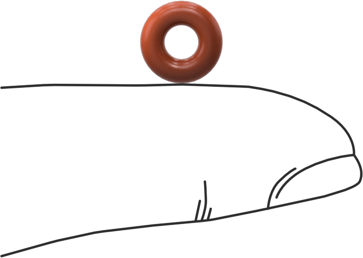 Yüksek Sıcaklık Yumuşak Silikon O-Ring, 3/32 Kesirli Genişlik, Dash No. 105