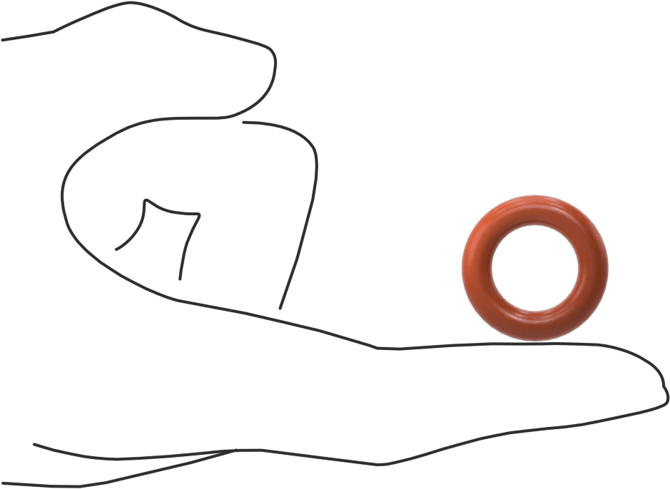 Yüksek Sıcaklık Yumuşak Silikon O-Ring, 3/16 Fraksiyonel Genişlik, Dash Numarası 312