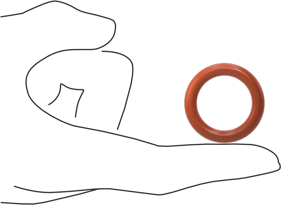Yüksek Sıcaklık Yumuşak Silikon O-Ring, 3/16 Fraksiyonel Genişlik, Dash Numarası 317