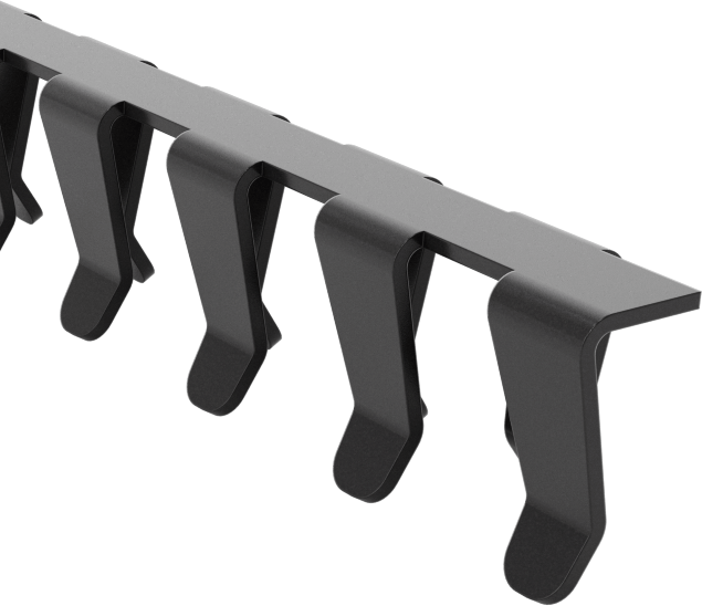 Esnek Paslanmaz Çelik Kenar Çıtası, 3/64“ Genişlik x 3/16” İç Yükseklik, 25 Fit Uzunluk
