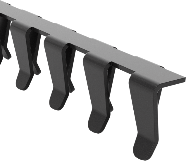 Esnek Paslanmaz Çelik Kenar Çıtası, 1/16“ Genişlik x 3/16” İç Yükseklik, 25 Fit Uzunluk