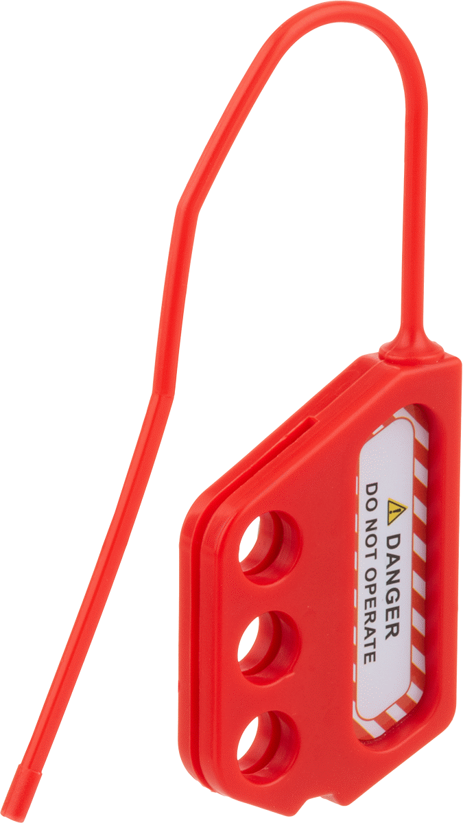 İletken Olmayan Kilitleme Mandalı, 1-15/16“ Dikey x 1” Yatay Boşluk, 1/4" Hasp Kalınlığı