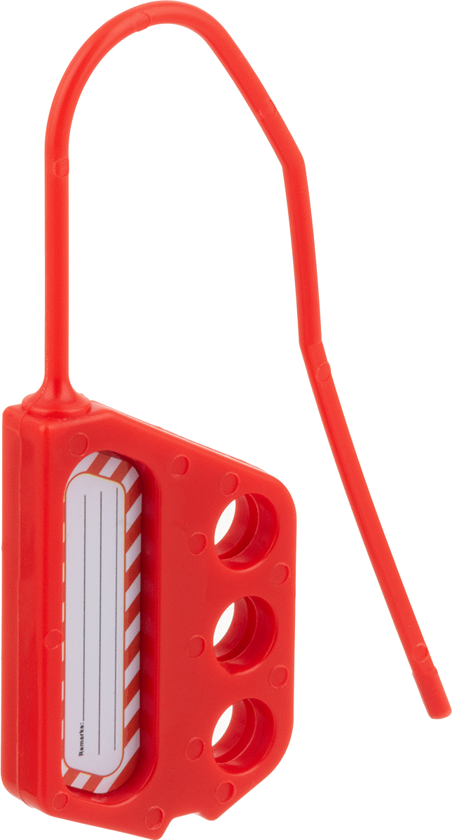 İletken Olmayan Kilitleme Mandalı, 1-15/16“ Dikey x 1” Yatay Boşluk, 1/4" Hasp Kalınlığı